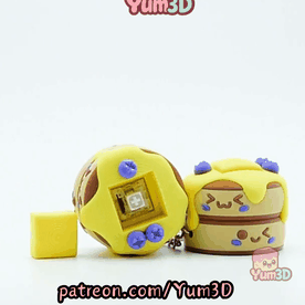 Yum3D-Cute Yummy Pancake Fidget Clicker Keychain_11.gif