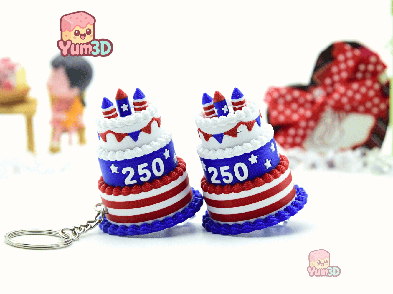 Yum3D-July 4th Patriotic Celebration Cake Set of Clicker Keychains_10.png