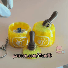 Yum3D-Sweet Honey Jar Fidget Led Clicker Keychain_10.gif