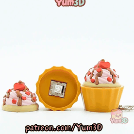 Yum3D-Valentine Cupcake Treat Fidget Clicker Keychain_11.gif
