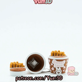 Yum3D-Chocolate Breadstick Fidget Clicker Keychain_11.gif