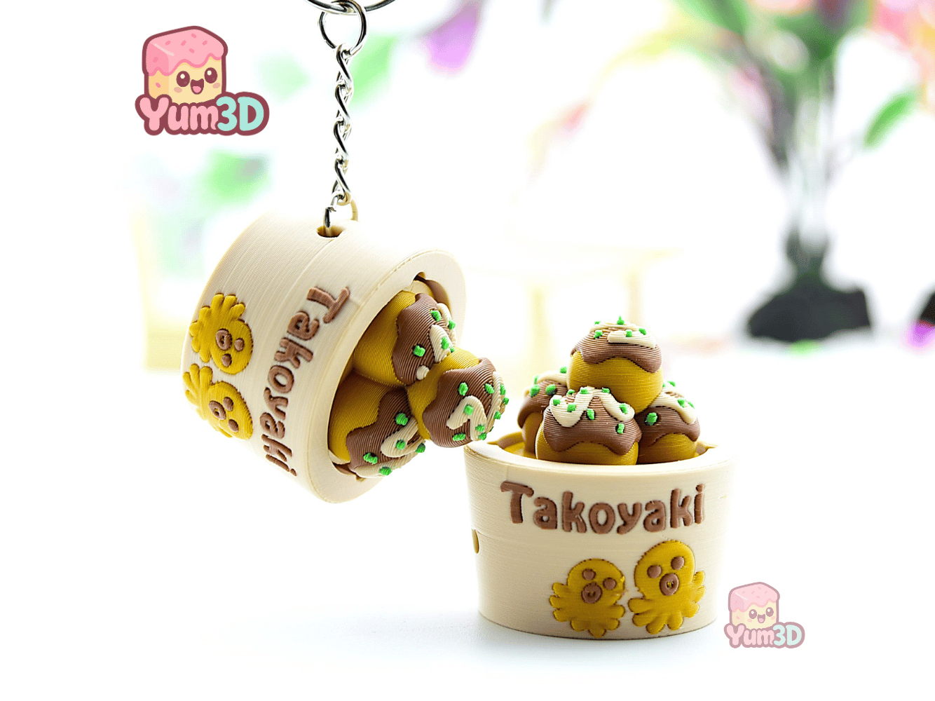 Yum3D-Takoyaki Delight for Food Lovers Fidget Clicker Keychain_10.png