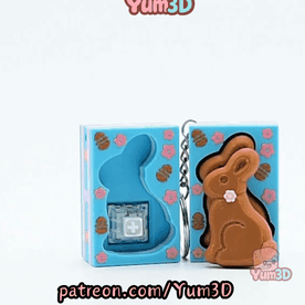 Yum3D-Easter Bunny Chocolate Fidget Clicker Keychain_11.gif