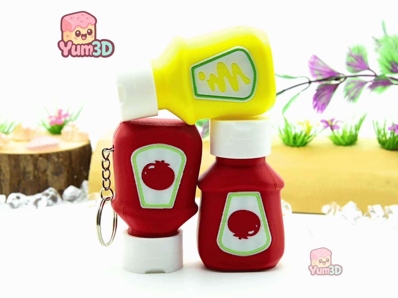 Yum3D-Ketchup and Mustard Fidget Clicker Keychain_10.png