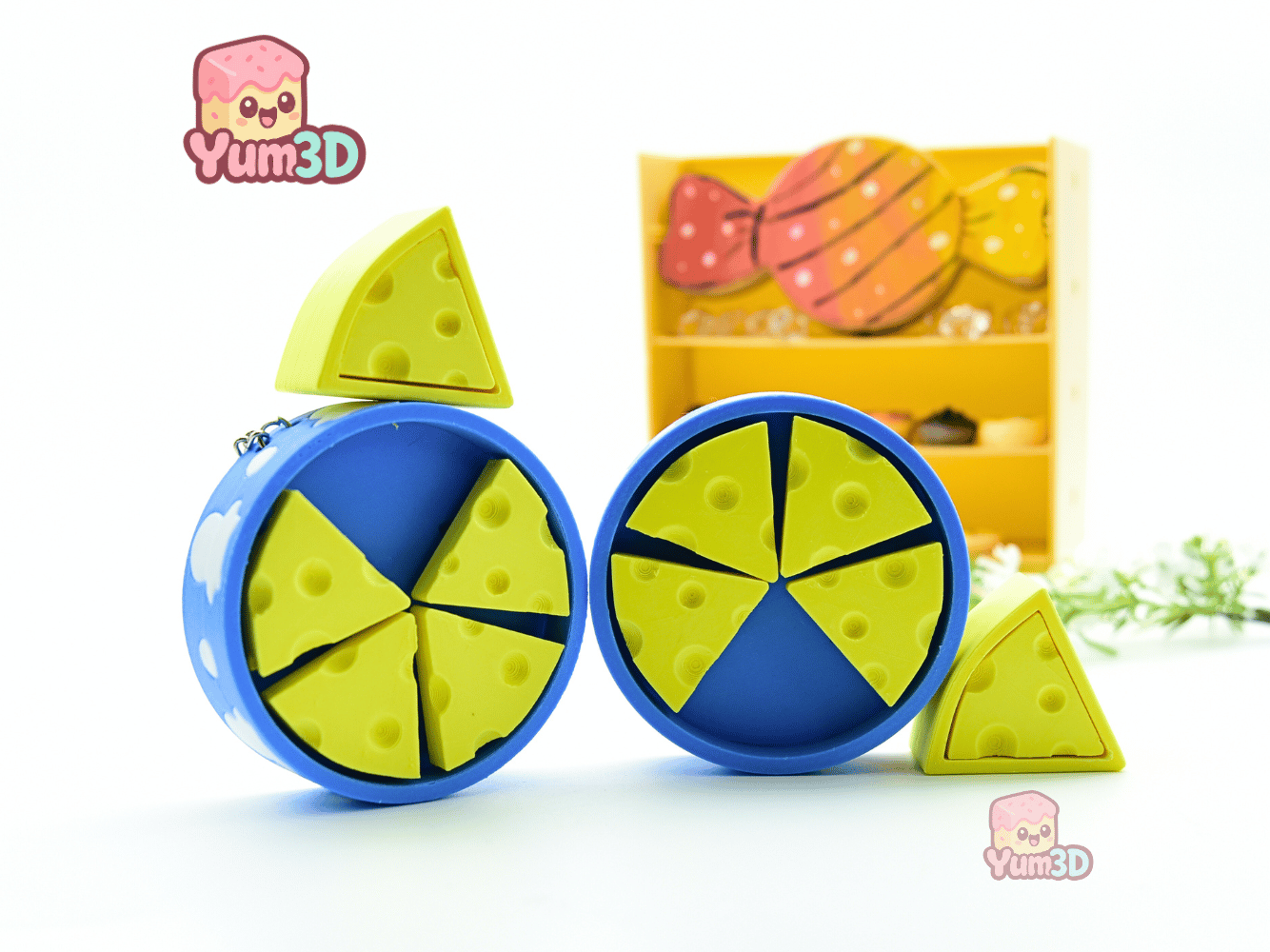 Yum3D-Cheese Slice Box Set of Clicker Keychains_10.png