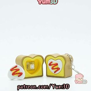 Yum3D-Morning Toast Fidget Clicker Keychain_11.gif