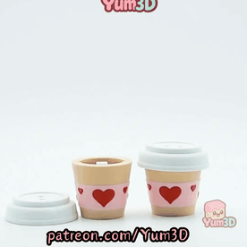Yum3D-Valentine Coffee Cup Fidget Clicker Keychain_11.gif