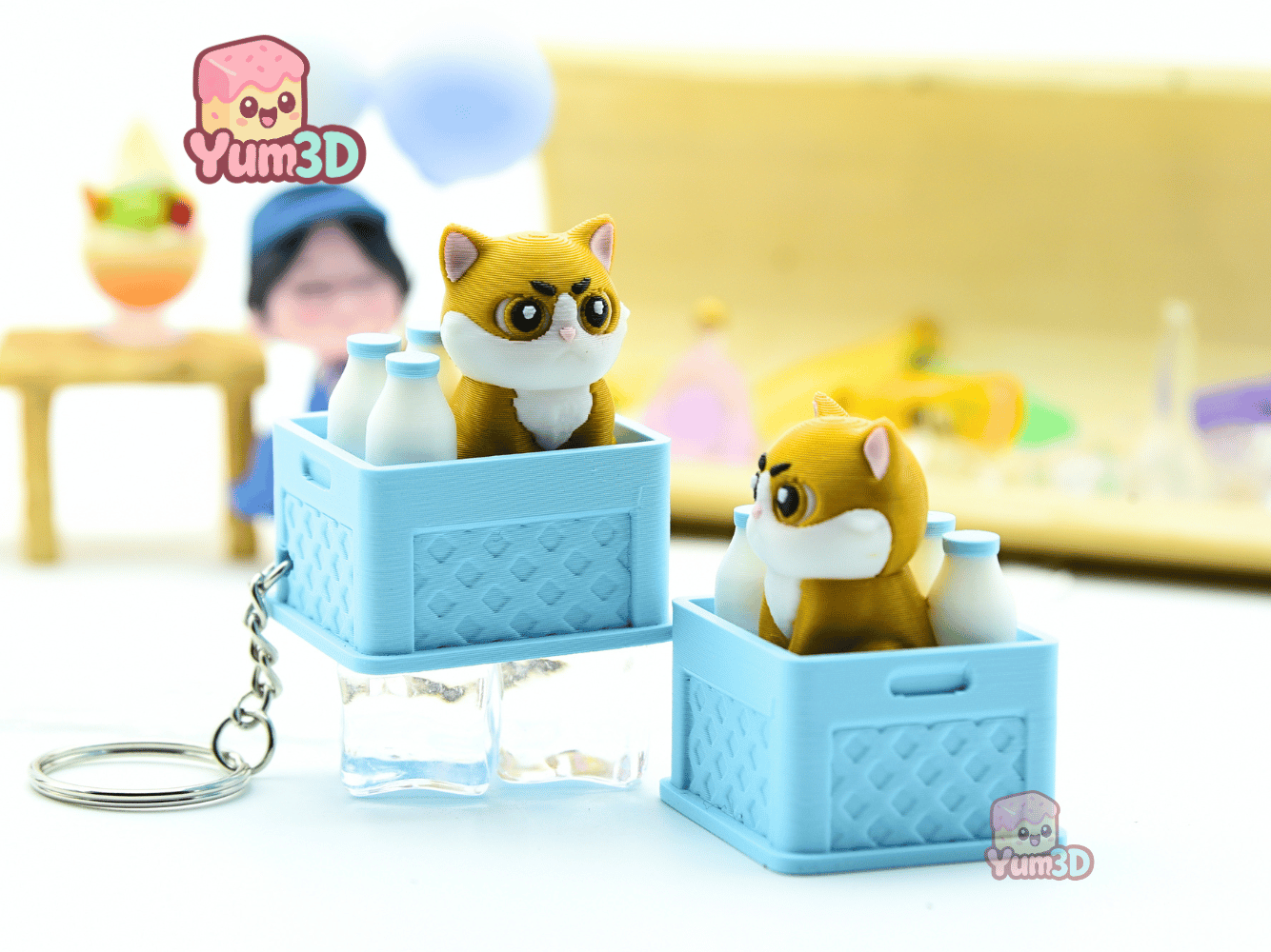 Yum3D-Cute Cat in a Milk Crate Fidget Clicker Keychain_10.png