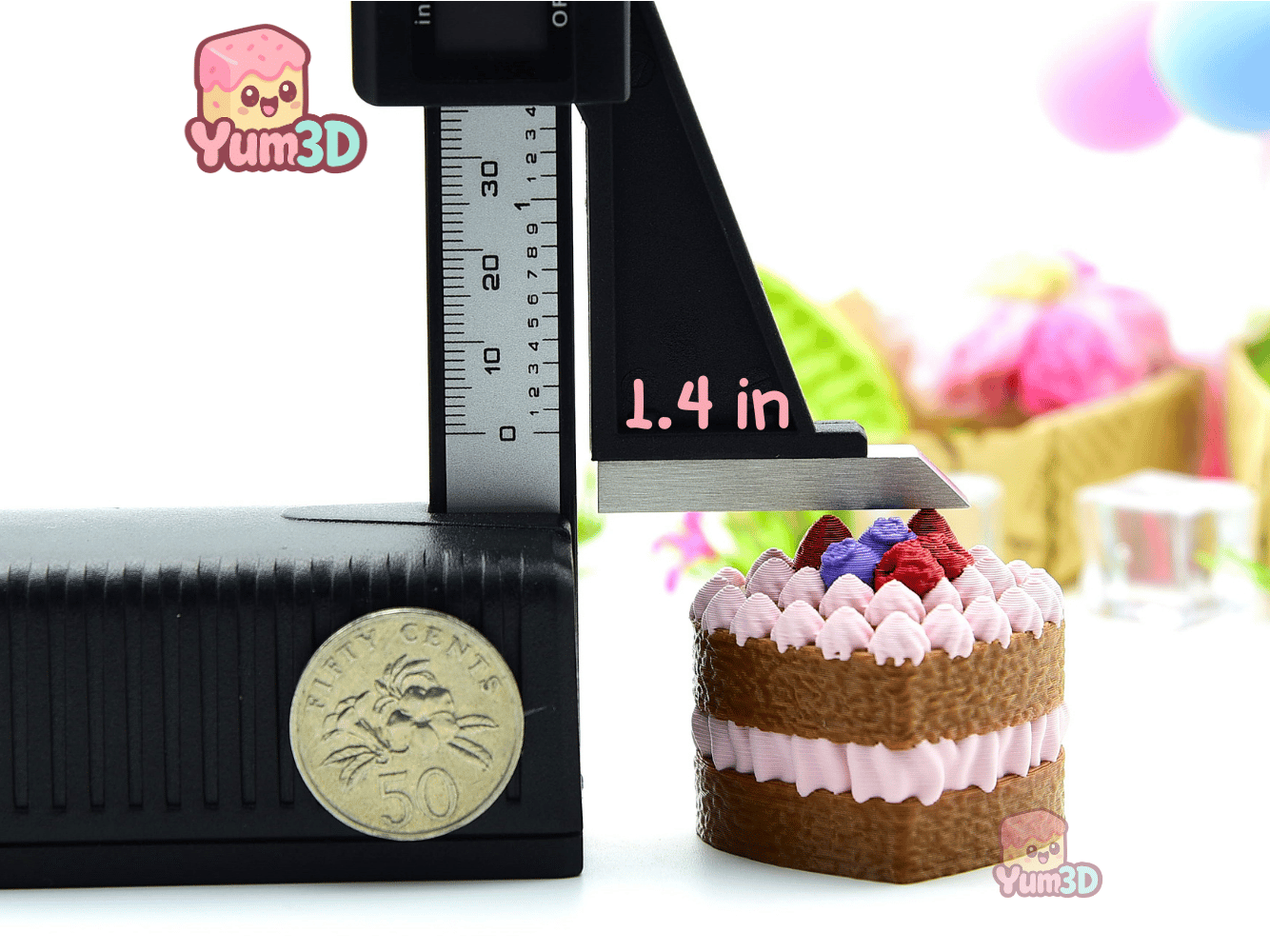 Yum3D-Valentine Berry Heart Cake Fidget Clicker Keychain_04.png