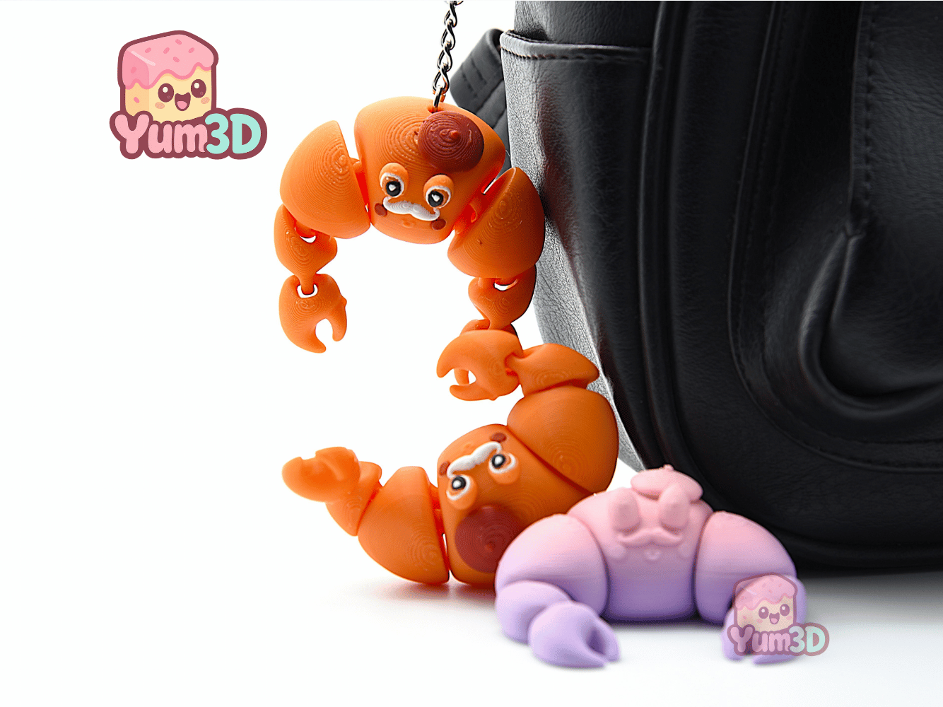 Yum3D-Cozy Crab Croissant Articulated Keychain_04.png