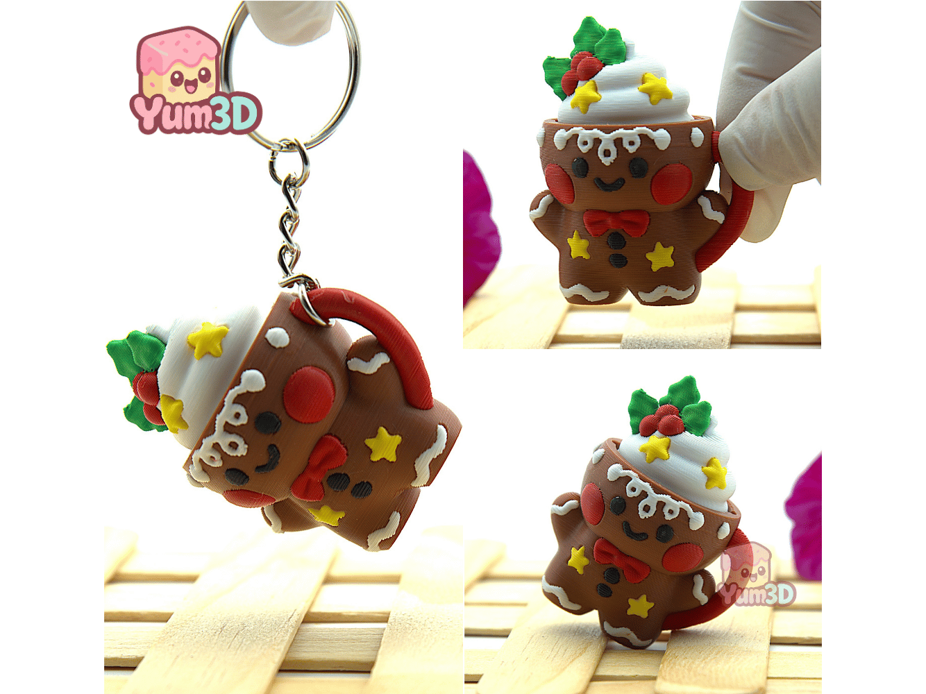 Yum3D-Christmas Ginger Cookie Mug Fidget Clicker Keychain_02.png