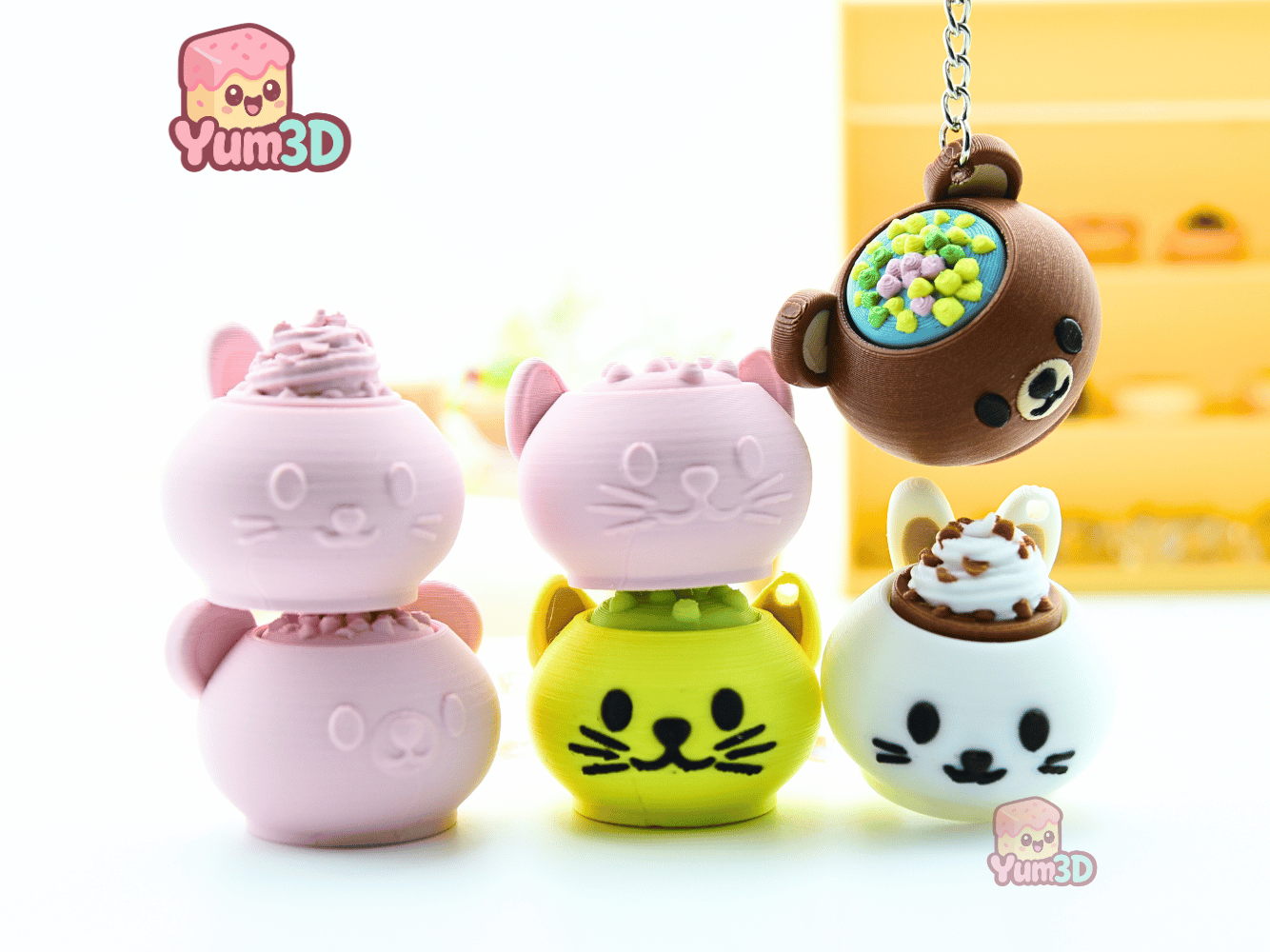 Yum3D-Animal Cups Set of Clicker Keychains_08.png