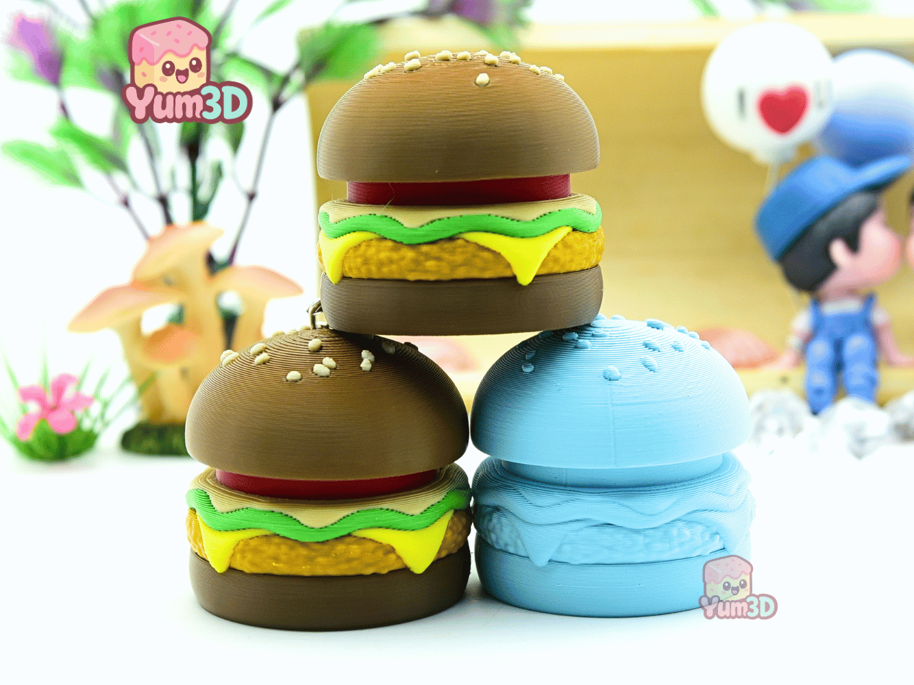 Yum3D-Chicken Hamburger Fidget Clicker Keychain_08.png