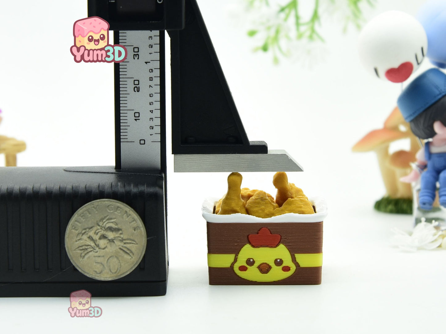 Yum3D-Beer Mug and Fried Chicken Set of Clicker Keychains_03.jpg