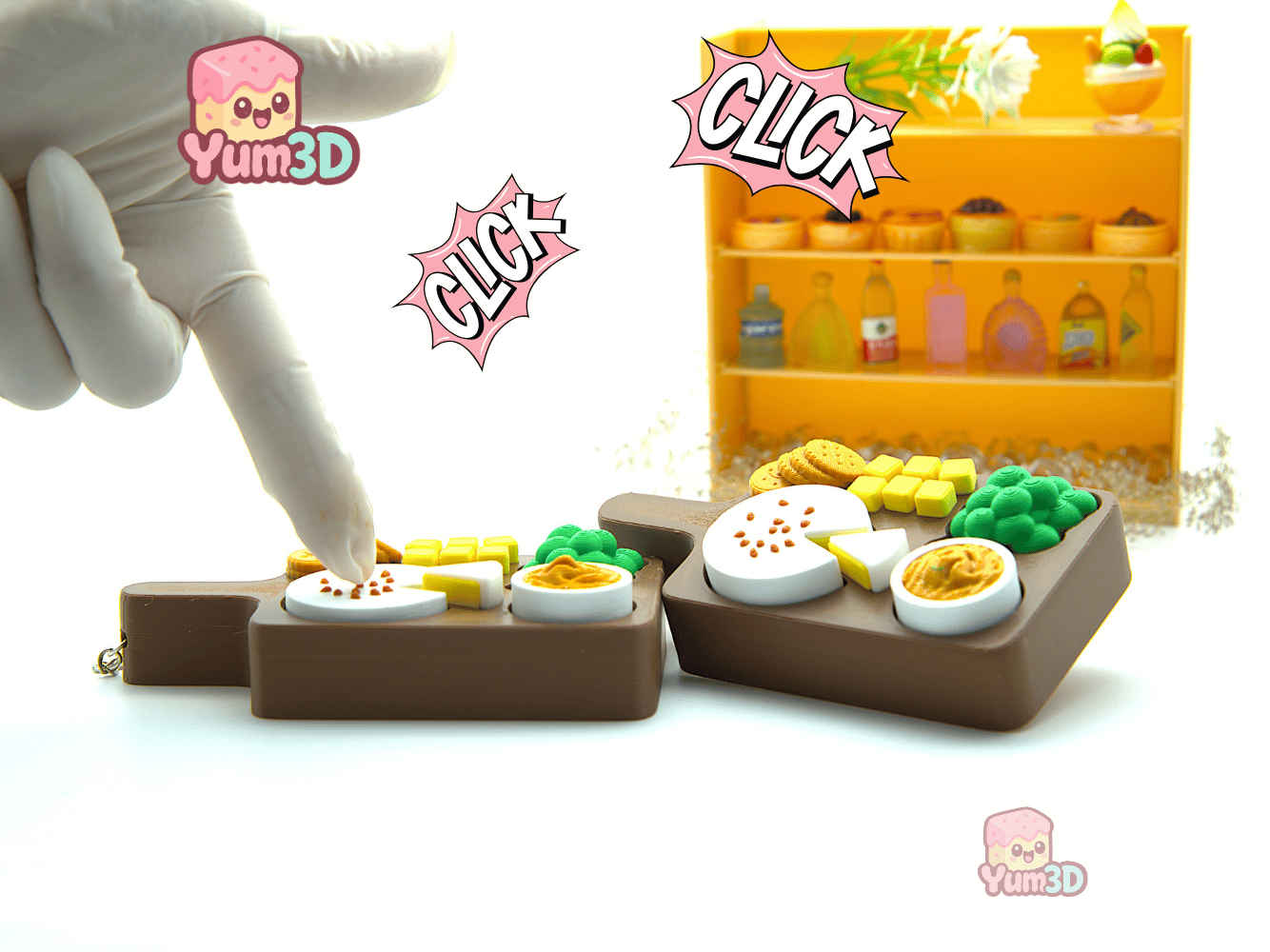 Yum3D-Charcuterie Board Multi Clickers Fidget Clicker Keychain_01.png