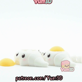 Yum3D-Cute Egg Stingray Articulated Fidget Clicker Keychain_11.gif