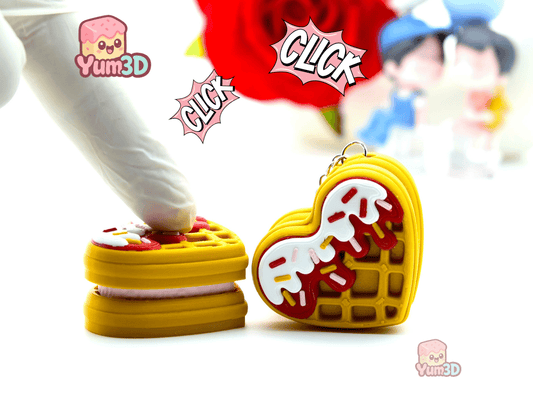 Yum3D-Valentine Heart Waffle Fidget Clicker Keychain_01.png