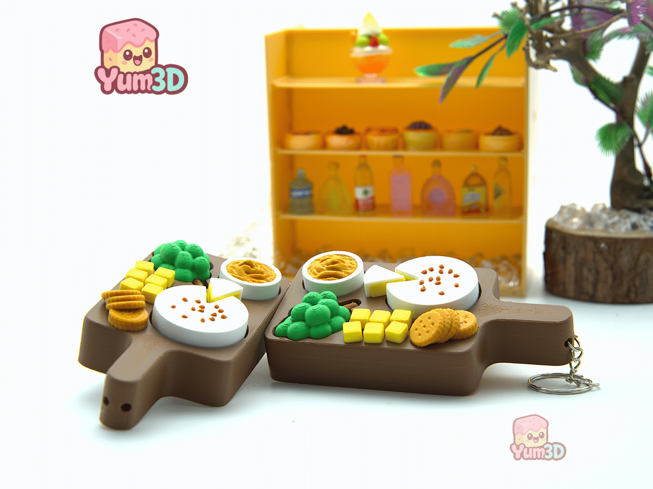 Yum3D-Charcuterie Board Multi Clickers Fidget Clicker Keychain_09.png