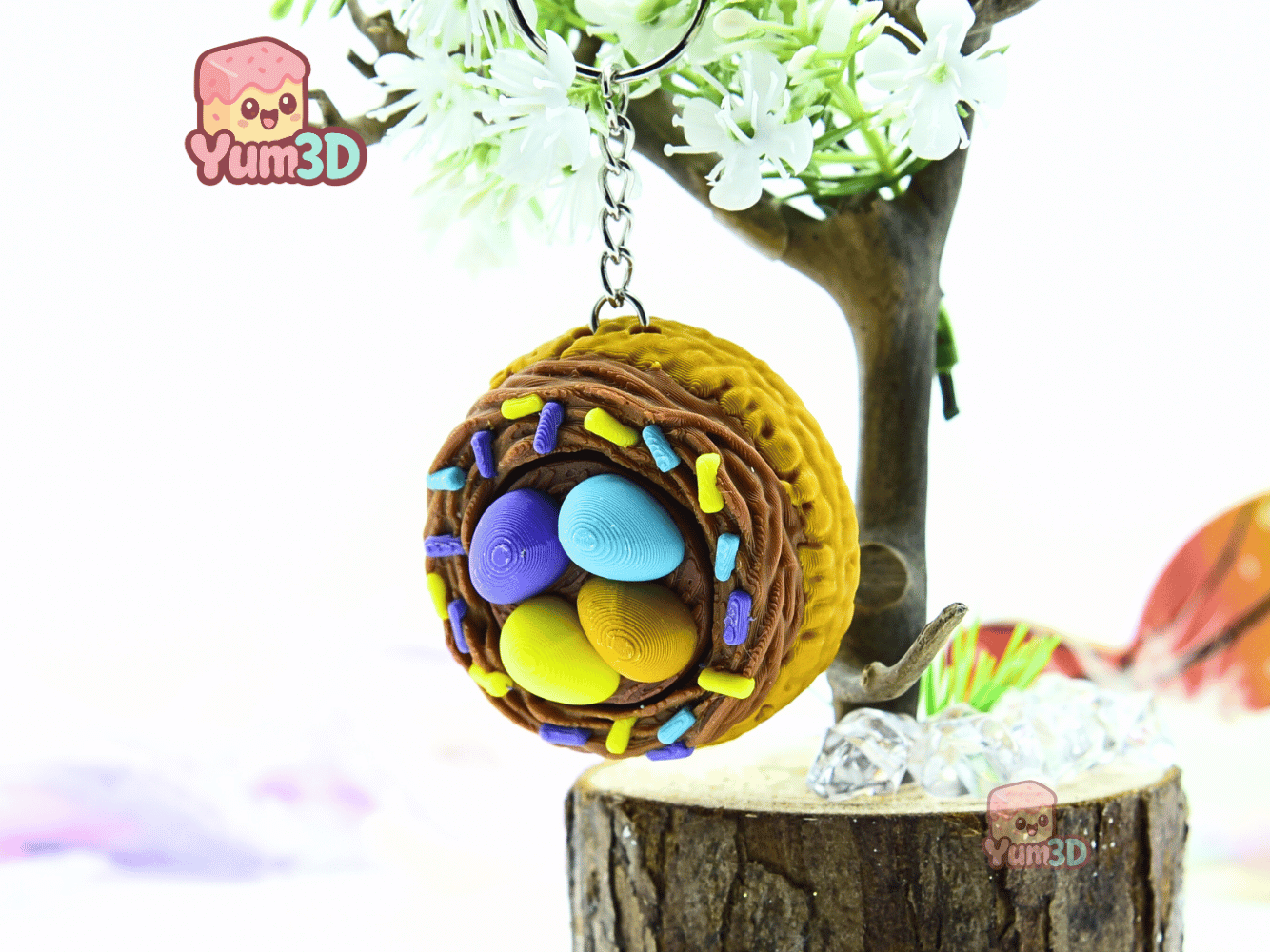 Yum3D-Easter Egg Nest Cookie Fidget Clicker Keychain_07.png