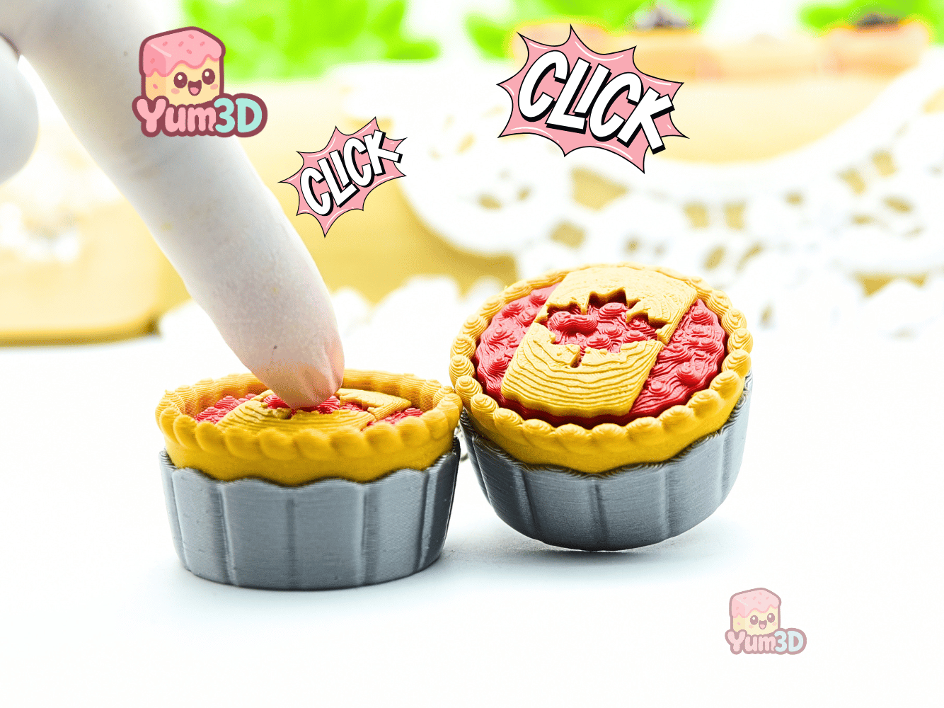 Yum3D-Canada Pie for Food Lovers Fidget Clicker Keychain_01.png