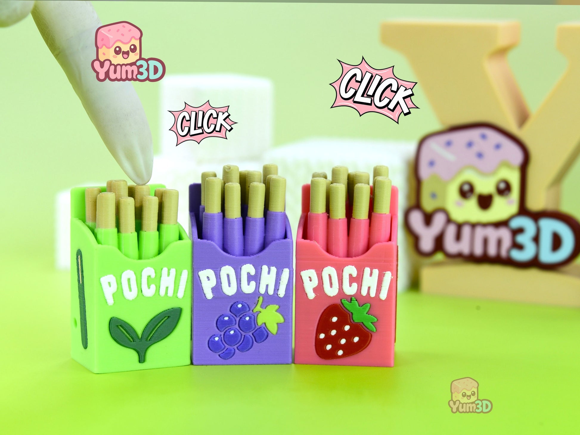 Yum3D-Pocky Party Pack Set of Clicker Keychains_01.jpg