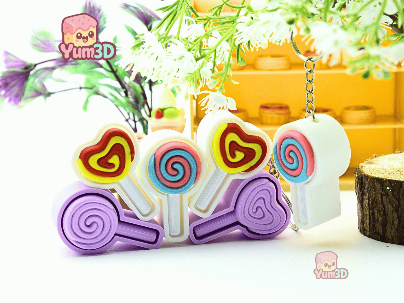 Yum3D-Spring Lollipop Charm Set of Clicker Keychains_05.png