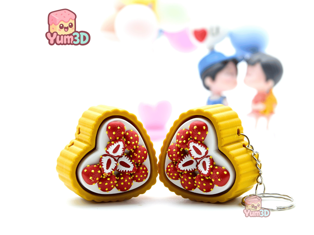 Yum3D-Strawberry Tart Fidget Clicker Keychain_10.png