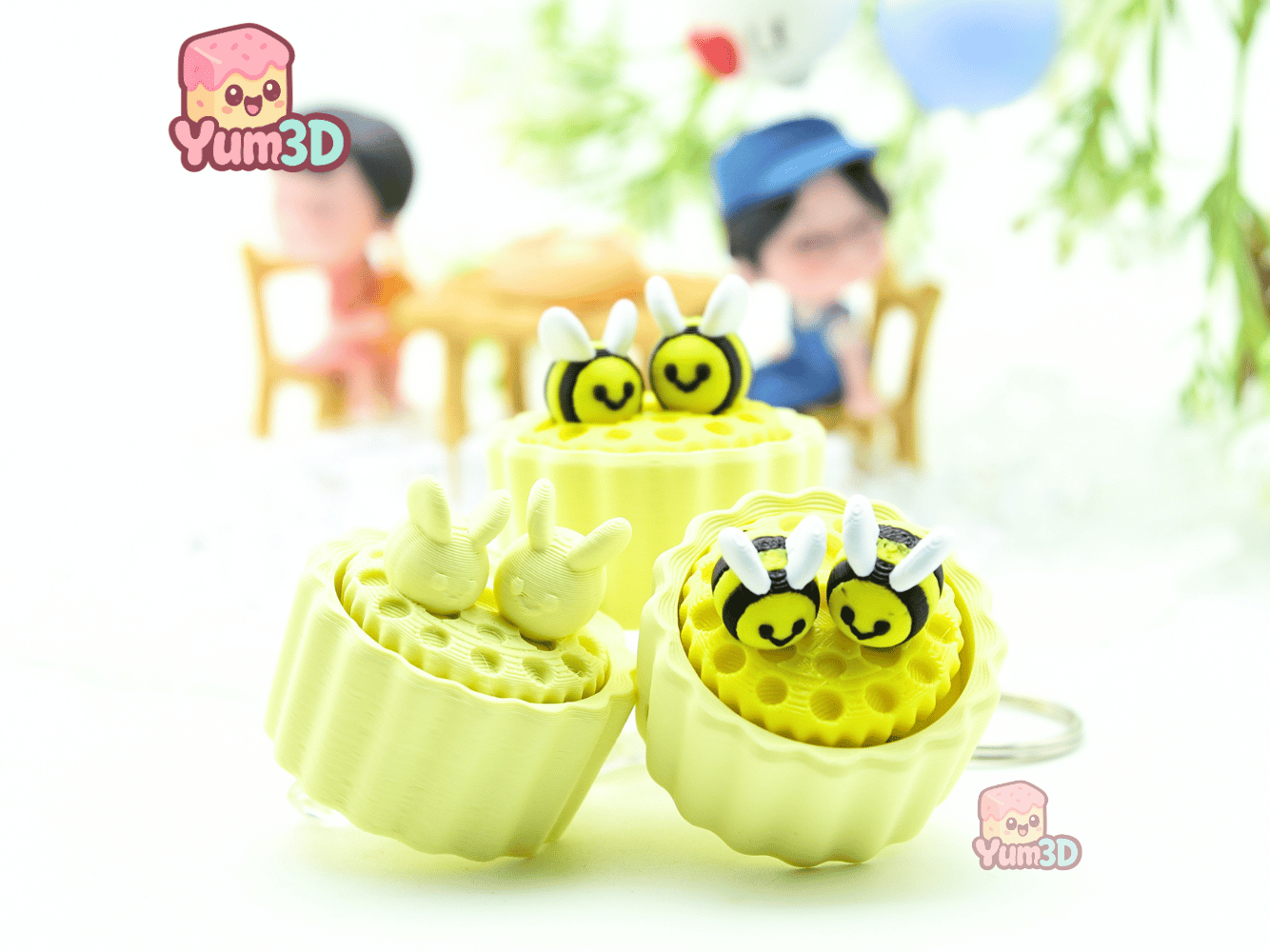 Yum3D-Bee On Cupcake Fidget Clicker Keychain_08.png