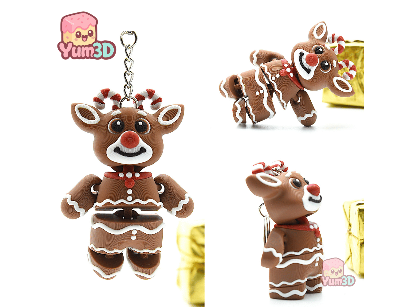 Yum3D-Christmas Gingerbread Reindeer Articulated Keychain_02.png
