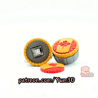 Yum3D-Canada Pie for Food Lovers Fidget Clicker Keychain_11.gif
