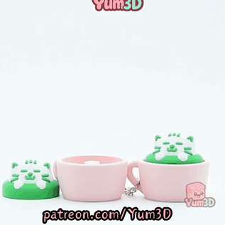 Yum3D-Matcha Cat Fidget Clicker Keychain_11.gif