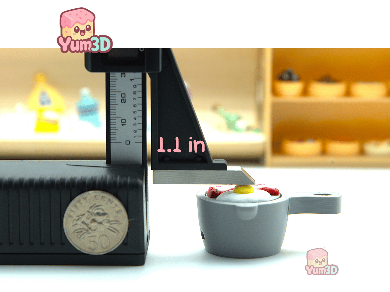 Yum3D-Breakfast Fun Eggs and Bacon Fidget Clicker Keychain_04.png
