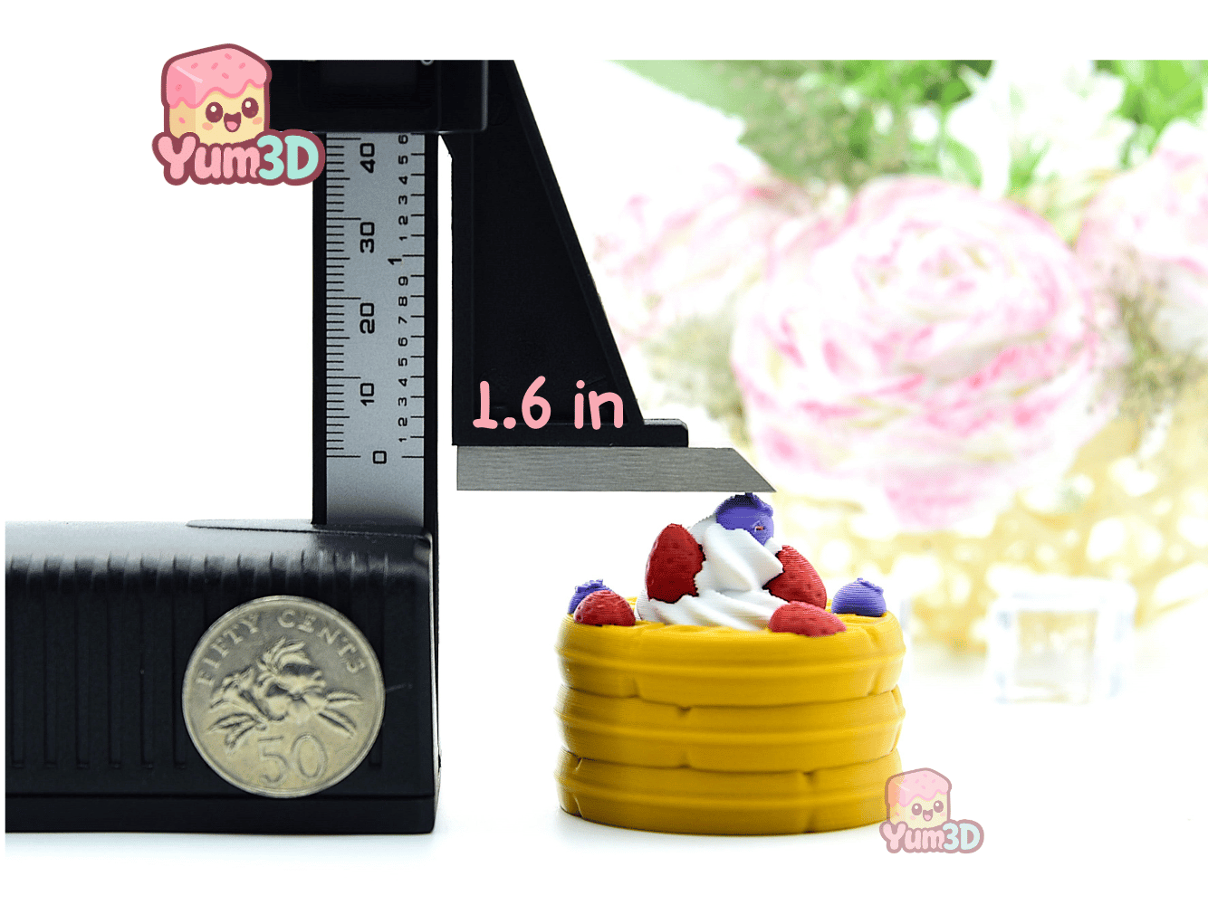 Yum3D-Spring Sweet Berry Waffle Fidget Clicker Keychain_04.png