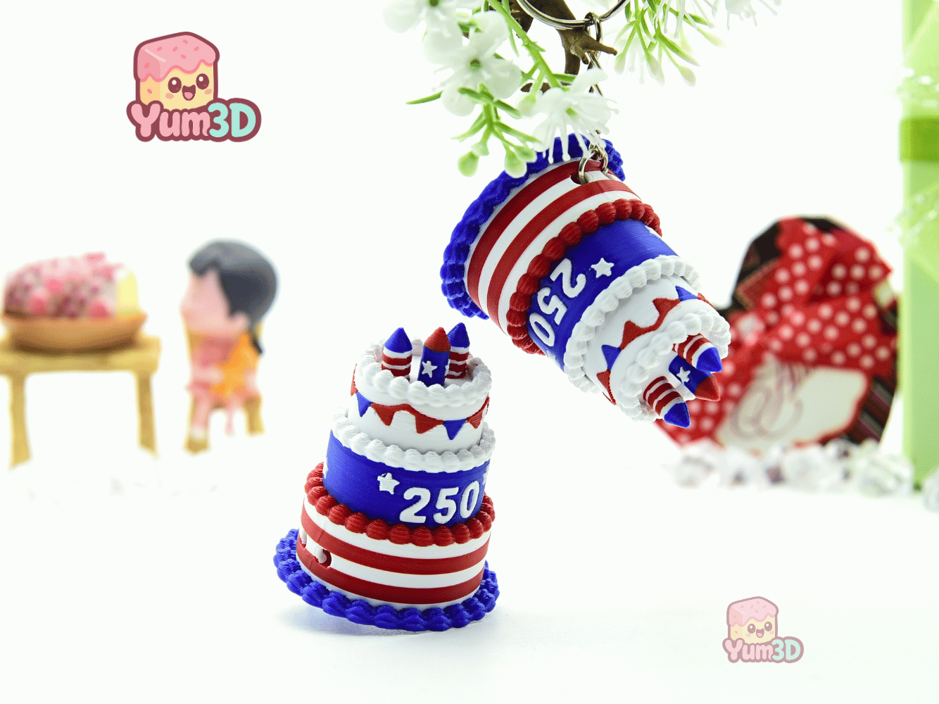 Yum3D-July 4th Patriotic Celebration Cake Set of Clicker Keychains_06.png