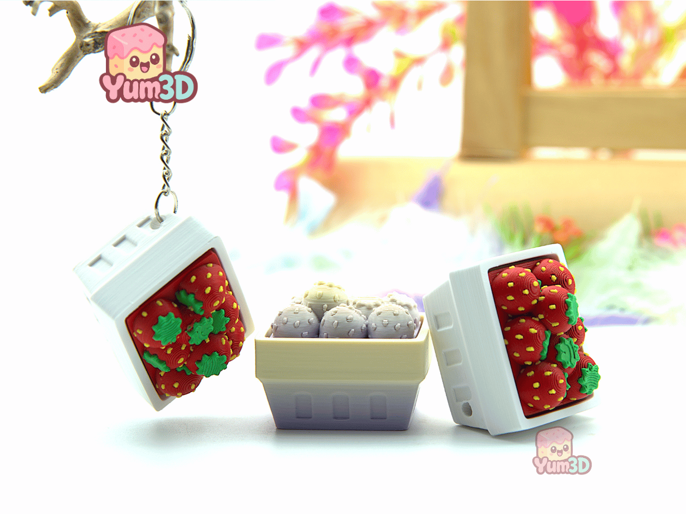 Yum3D-Strawberry Basket Fidget Clicker Keychain_05.png