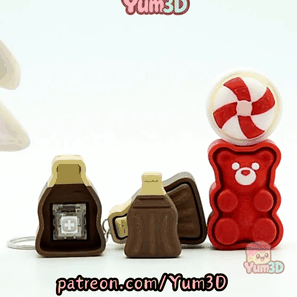 Yum3D-Sweet Candy Gummy Set of Clicker Keychains_11.gif