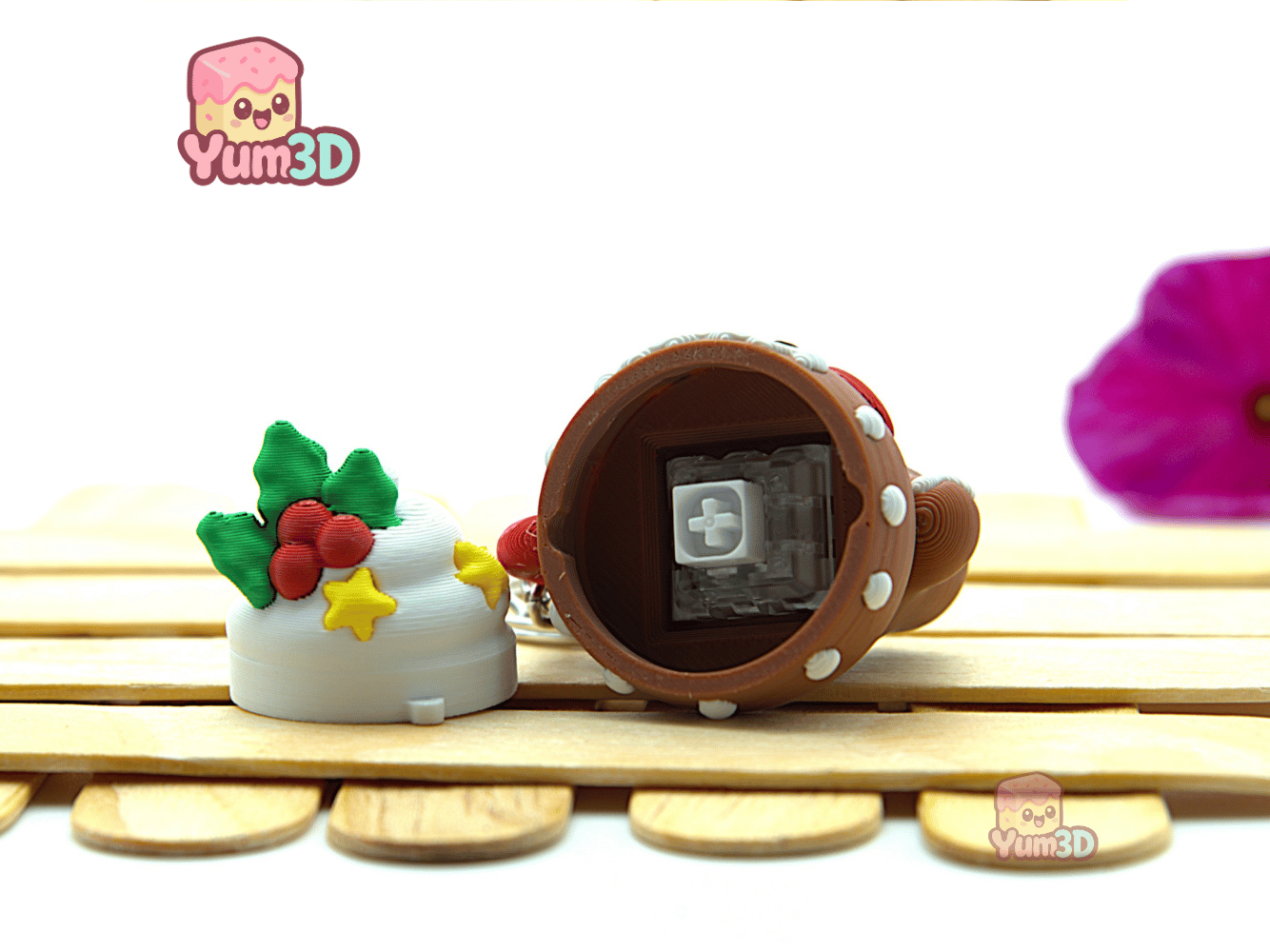 Yum3D-Christmas Ginger Cookie Mug Fidget Clicker Keychain_03.png