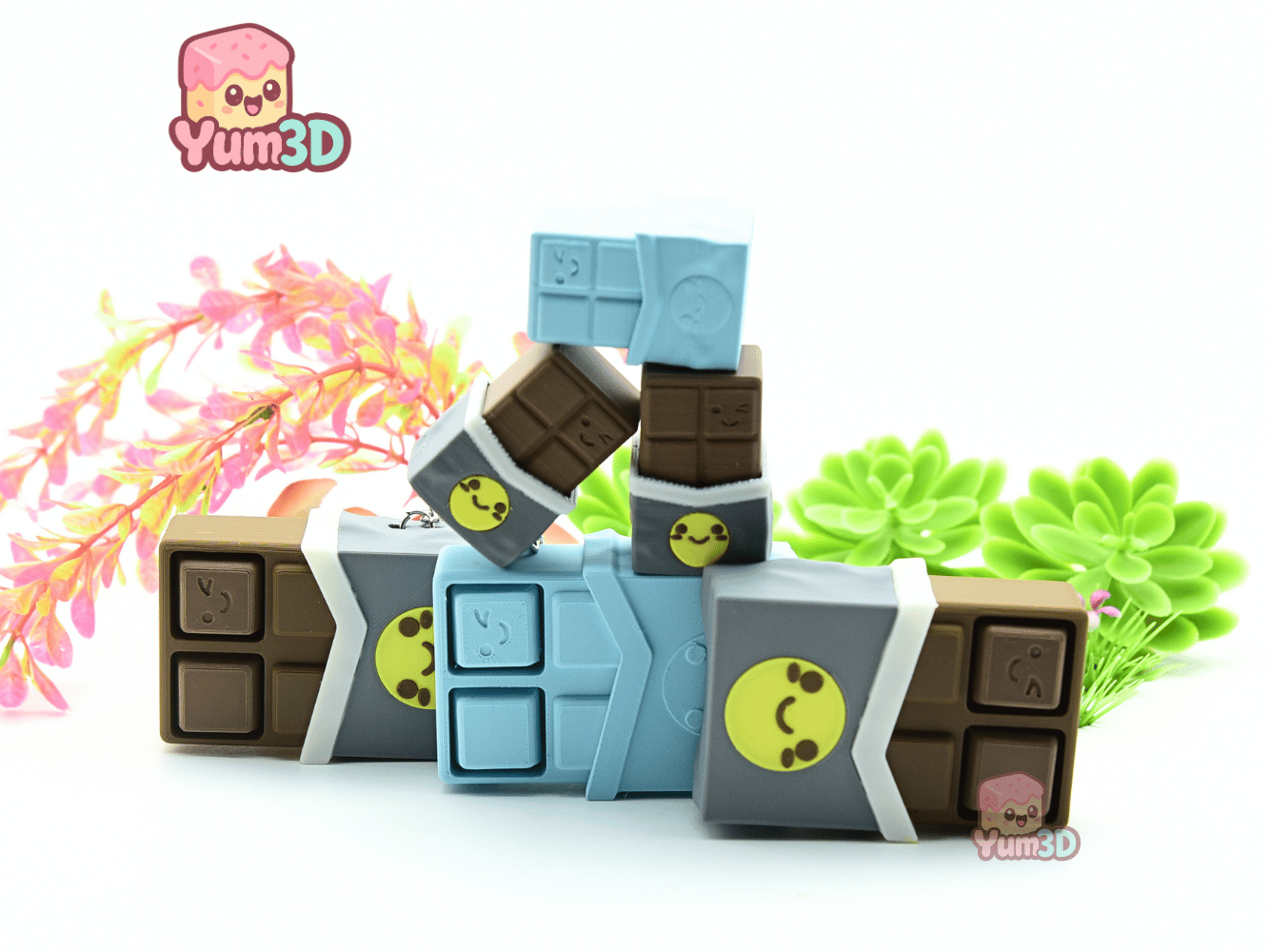 Yum3D-Cute Chocolate Bar Magnet-Insert Clicker Keychain_08.png