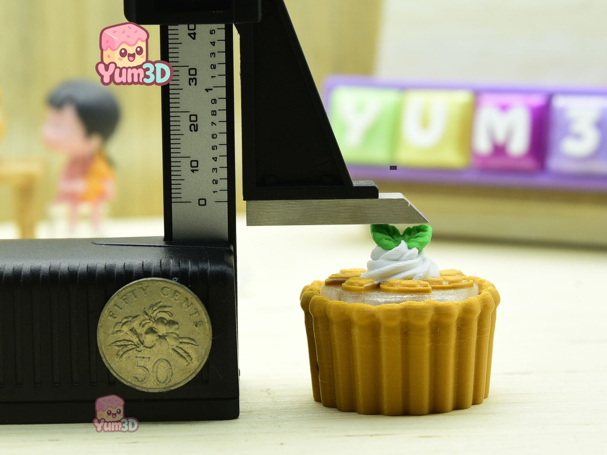 Yum3D-Orange Pie Fidget Led Clicker Keychain_03.jpg