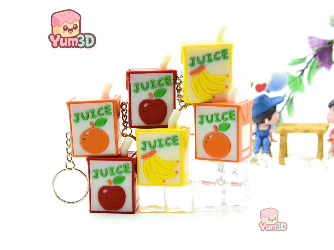 Yum3D-Kawaii Juices Box Set of Clicker Keychains_10.png