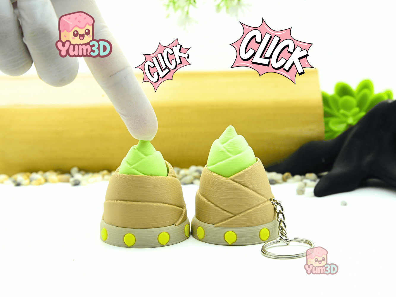 Yum3D-Clicky Bamboo Shoot Fidget Clicker Keychain_01.png