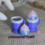 Yum3D-Cotton Candy Milkshake Fidget Led-Clicker Keychain_10.gif