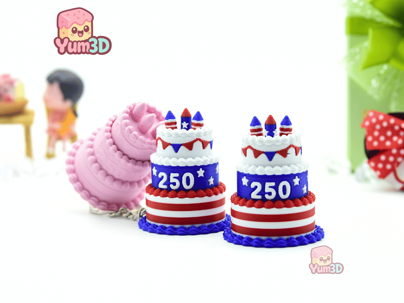 Yum3D-July 4th Patriotic Celebration Cake Set of Clicker Keychains_08.png