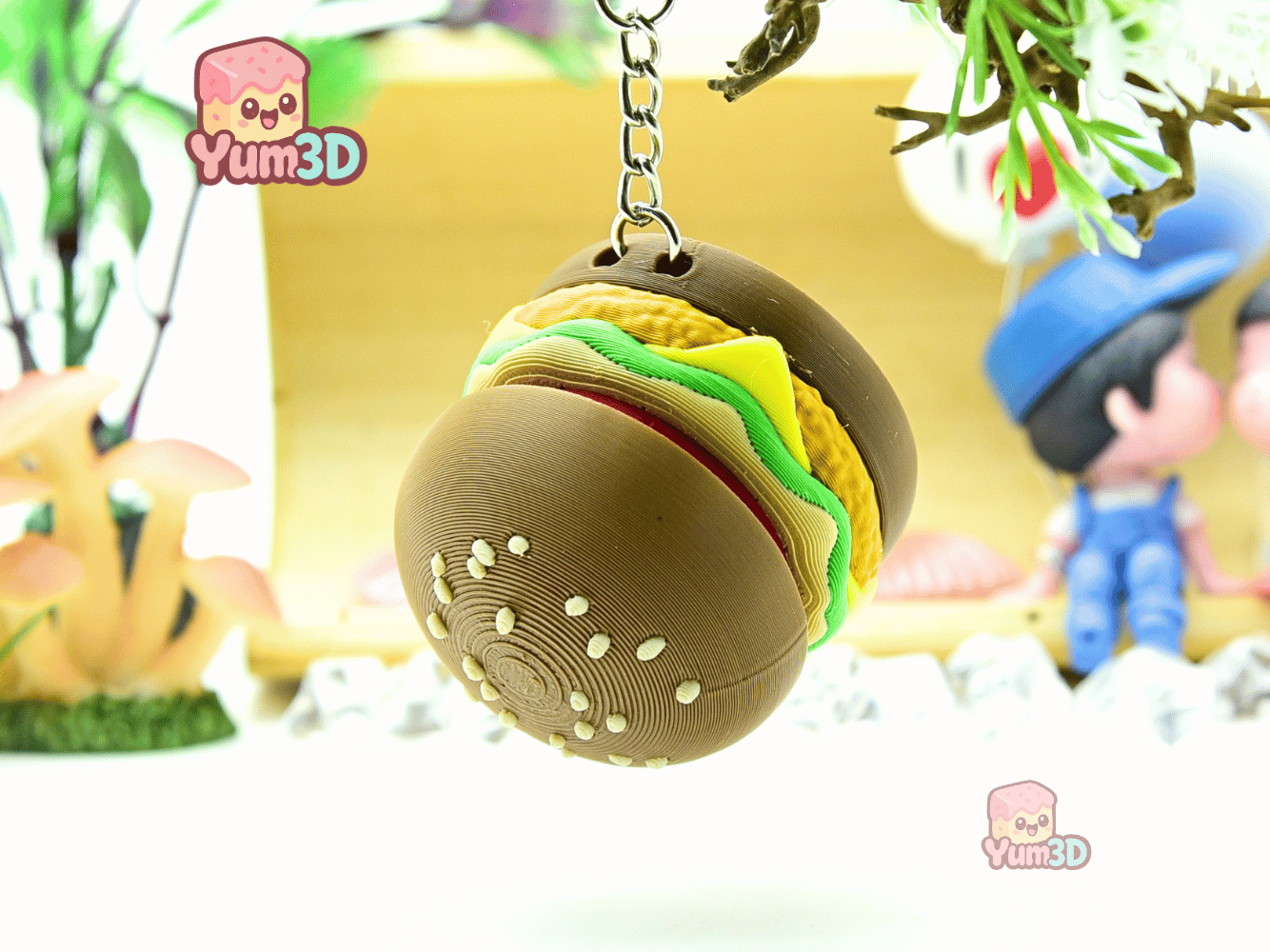 Yum3D-Chicken Hamburger Fidget Clicker Keychain_07.png
