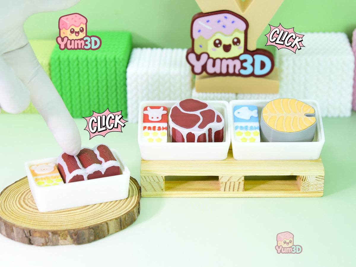 Yum3D-Farm Fresh Meat Set Set of Clicker Keychains_01.jpg