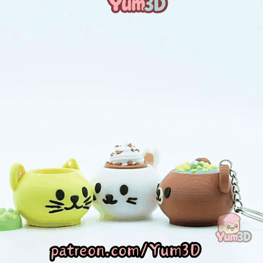 Yum3D-Animal Cups Set of Clicker Keychains_11.gif