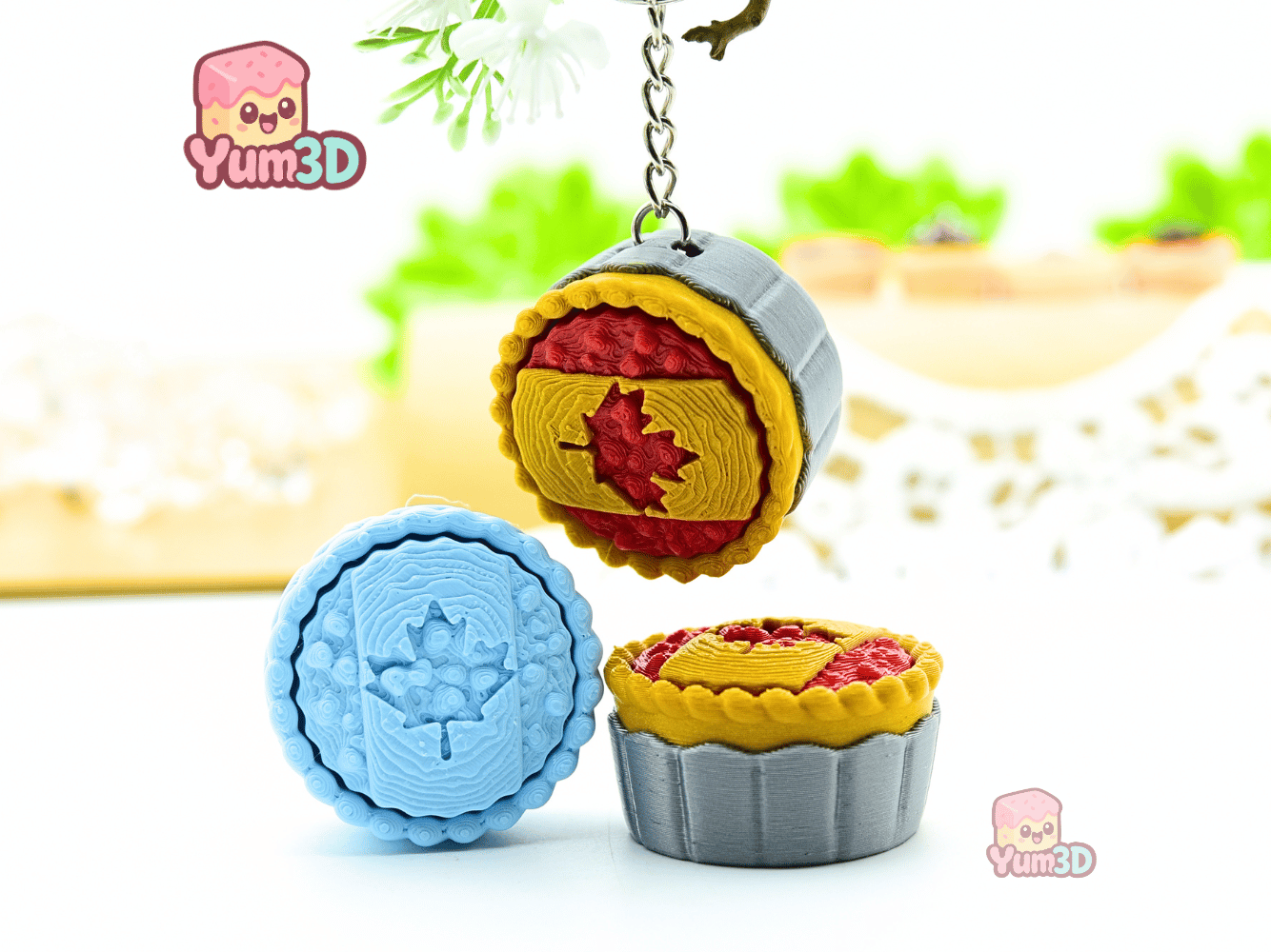 Yum3D-Canada Pie for Food Lovers Fidget Clicker Keychain_05.png