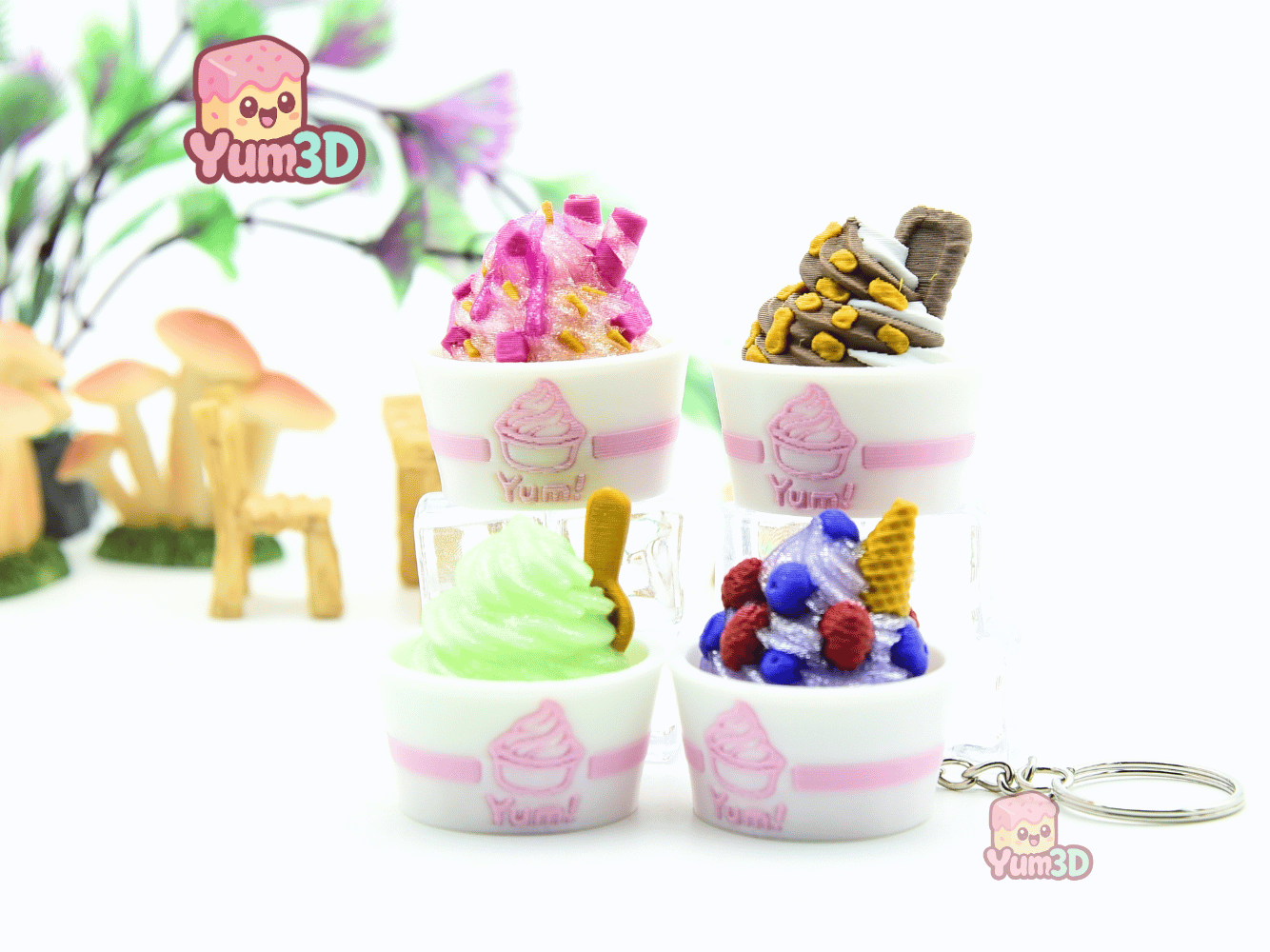 Yum3D-Frozen Yogurt Set of Clicker Keychains_10.png