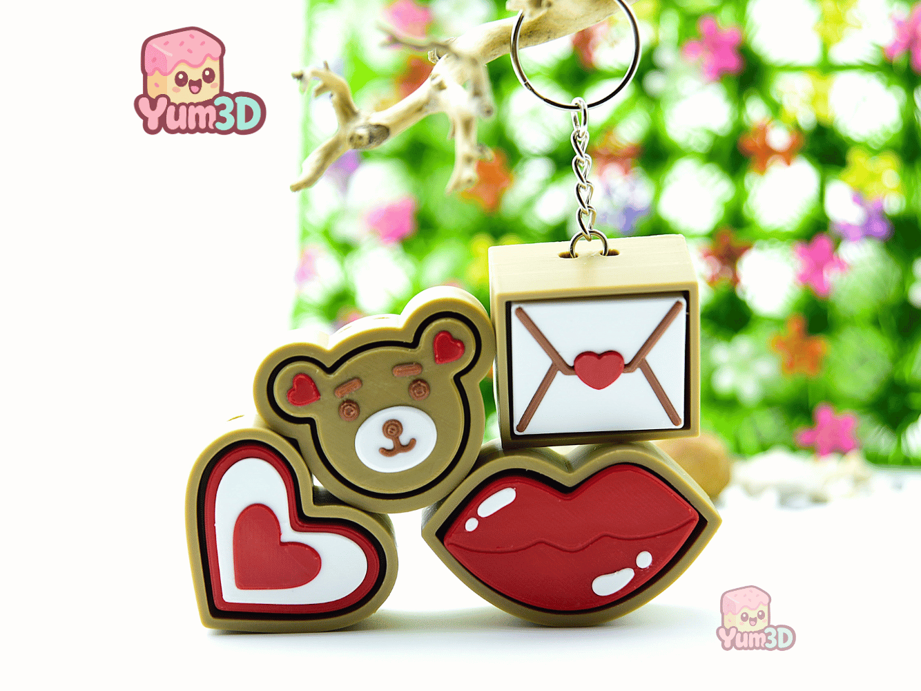 Yum3D-Valentine Cookies Set of Clicker Keychains_07.png