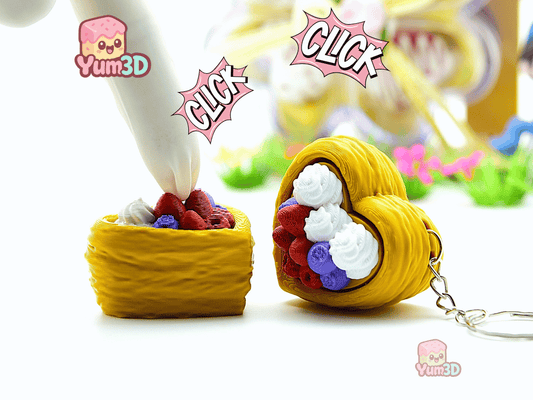 Yum3D-Valentine Heart Fruit Tart Fidget Clicker Keychain_01.png